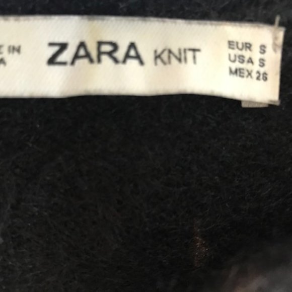Zara fuzzy polo sweater - Picture 3 of 3